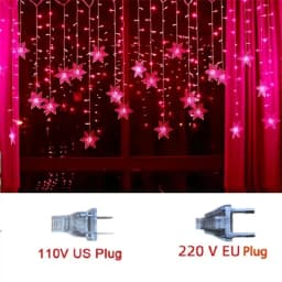Snowflake String Garland Fairy Lights USB/Battery Powered Christmas Tree Holiday New Year Bedroom Decoration Lamps