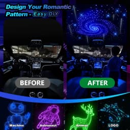 32W RGBW Fiber Optic Star Ceiling Light with Twinkle & Meteor Effect, Bluetooth APP + Remote Control Starlight Headliner Kit for Car Roof Home Theater, USA Warehouse