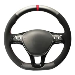 Anti-Slip Suede Leather Car Steering Wheel Braid Cover For Volkswagen VW Golf 7 Mk7 New Polo Jetta Passat B8 Tiguan Sharan