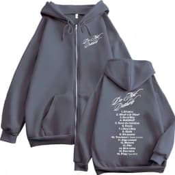 Rapper Young Miko Do Not Disturb Print Zipper Hoodies Fashion Hip Hop Zip Up Pullovers Men's Women's Casual Oversized Sweatshirt