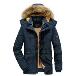 Solid Parkas Male Coat Large Size Clothing Parka Outdoor Men's Winter Jacket Plus Velvet Thick Warm Multi Pocket Jackets