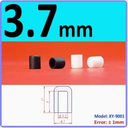 White Silicone Rubber Round End Cap Dust Seal Blanking End Stopper Protection Cover For Pipe Tube Furniture Pads 3mm-68.5mm