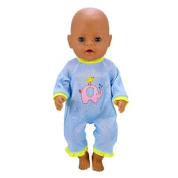Doll Clothes for 17 Inch Dolls Overalls New Born Baby Doll Outfit with Hat Fit 40-43cm Doll Girl Accessories Gift