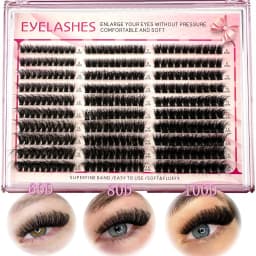 30Rows Cluster Eyelash Extension 8-16mm Mix Fluffy Thick Lash Clusters 60D80D100D Wispy Individual Eyelash Extension Cluster