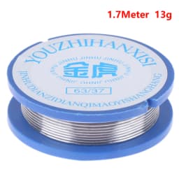 1Roll Solder Wire Tin Lead 0.8mm Width 1.7m Length 2% 13g Flux Reel Welding Line Solder For Soldering 36*12mm Soldering Wire