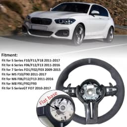 Carbon Trim For Alcantara Steering Wheel for BMW F01 F10 F20 F22 F30 F31 F32 M2 F87 M3 F80 M4 F82 F90 X5 F15 F16