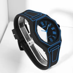 Fashionable Men's Simple Watch Date Function Preppy Style Quartz Wrist Watch, Electronic Drive, Silicone Strap, Unisex