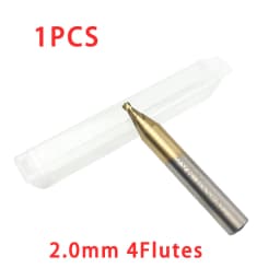 CHSYX High Quality 1.0-3.0mm HSS Titanium End Milling Cutter Engraving Edge Cutter CNC Bits End Mill for Key Cutting Machine