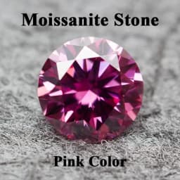 Moissanite Stone Round Cut Rainbow Purple Color DIY Charms Jewelry Making Ring Necklace Earrings Main Materials Certificate