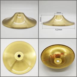 M10 Ceramic Desk Lamp Brass Base Cover Pure Copper Desk Lamp Plate I-Shaped Connector DIY Brass Lighting Hardware Accessories