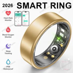 2026 New Smart Ring Heart Rate Blood Pressure Sleep Monitor Motion Tracker IP68 Waterproof Men Women Smart Ring Holiday Gift R10