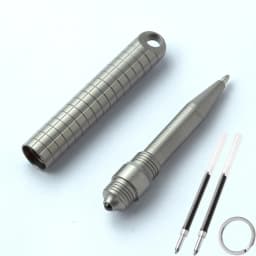 Necklace Pendant Mini Titanium Portable Signature Pen EDC Portable Keychain Pen Travel Metal Ballpoint Pen Break Windows Tool