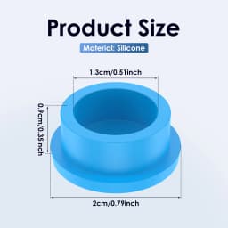 3ML Glass Vials Protective Vial Caps Leakproof Reusable Silicone Protective Cap For Insulin Bottles Eyeshadow Cream Container