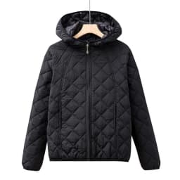Light Thin Cotton-padded Clothes Women's Short Coat Spring Autumn Loose Hooded Warm Jacket Lady Casual Tops Quilted Outerwear