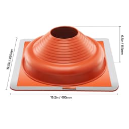 SucceBuy Roof Pipe Flashing Boots Fit Pipe OD 6"to11" Flexible EDPM Roofing Jack Pipe Flashing High Temp -67℉to 212℉ for Chimney