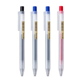 0.5mm Press Gel Pen Blue/Black/Dark Blue/red Ink MUJIs Refills Rod Handle Ballpoint School Office Student Writing Stationery