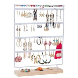 5-Tier Earring Display Stand Organizer Holder with 100 Holes Jewelry Tree Rack for Girls Storage for Earrings