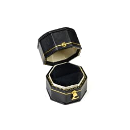 TAIMY Vintage Ring Box Handcrafted Wedding Antique Ring Box Lassical Victorian Style Decor Mini Jewelry Box Ring Storage Case