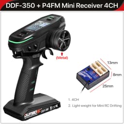 DUMBORC DDF-350 Transmitter with Receiver 2.4G 10CH Digital Radio Remote Controller for RC Car Boat Tank LCD FHSS System