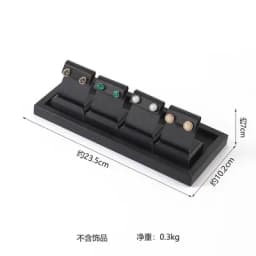 High Grade Black Leather Watch Display Rack Bracelet Earrings Display Plate Pearl Jade Rack Counter Jewelry Exhibition Props