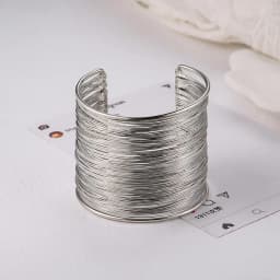 Vintage Punk Layered Wide Wire Cuff Bangle Bracelets for Women Exaggerated Gold Silver Color Metal Bangle Female Trendy Jewelry