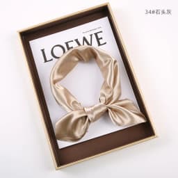 Solid-color Square Scarf single-color Imitation Silk Small Square Plain Glossy Satin Color Tween Performance Silk Scarf SJ19