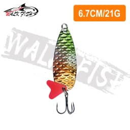 WALK FISH New 16g-28g Metal Spinner Spoon Trout Fishing Lure Hard Bait Sequins Noise Paillette Bait Hard Sequins Spinner