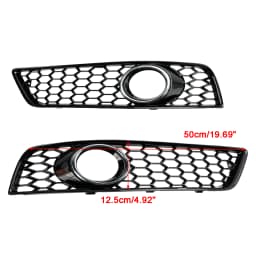 Artudatech Honeycomb Bumper Front Fog Light Grill Grille Cover Fit for for Audi A3 8P 2009-2013