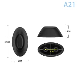 1Pcs Black Replacement Plastic Stud Luggage Feet Pads Baggage Stud Foot Feet Pads For All Suitcase Bags Luggage Stand Feet 2025
