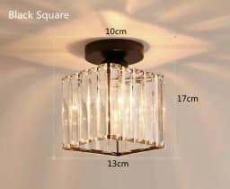 Crystal Ceiling Light Corridor Channel Ceiling Lamp Luxur Balcony Aisle Lamp Home Foyer Track Light Kitchen Ceiling Light