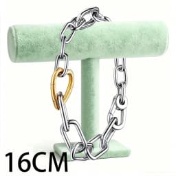 2026 New 925 Silver Women's Classic Logo Heart Shaped ME Chain Link Open Loop Bracelet Display Tool Exquisite DIY Charm Jewelry
