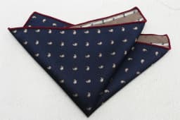 Classic Pasiley Pocket Square Mens Formal Business Black White Handkerchief Wedding Party Suit Accessories Daily Neckwear Cravat