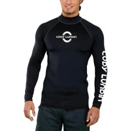 Surfing Swimming Diving T-Shirts Compression Long Rash Guard Swimwear Men's UV Protection Surf Clothing Beach Floatsuit Tops