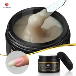 MSHARE 30g Natural Looking Poly Nails Acryl Gel Nail Extensions Builder UV Led Acrylgel Crystal Clear Gel Logo Customization