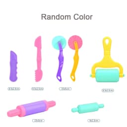 Plasticine Model Playdough Tools Set for Kids 3D Syringe Roller Impression Moulds Play Dough Tools Kit Clay Craft Toys Gift