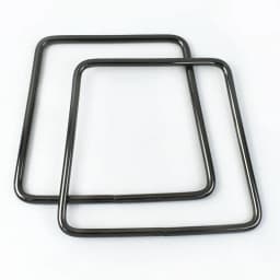 2Pcs Deepeel 12cm Metal Square Ring Bag Handles Purse Frame Kiss Clasp Women Handbag WovenBag Handle Replace Bags Accessories