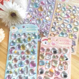 1 pc/4 pcs Japanese Style Ghost 3D Relief Stickers Scrapbooking Diy Journal Cute Stationery School Sticker