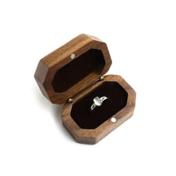 Wood Engagement Ring Box for Proposal - Wood Ring Box - Small Engagement Ring Box - Ring Holder