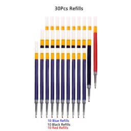 0.5mm Retractable Gel Pens Set Black/red/blue Ink Ballpoint for Writing Refills Office Accessories School Supplies Stationery