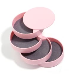 1 Pc Color Rotating Multi-layer Jewelry Storage Box Desktop Dustproof Makeups Neckalce Earring Bracelet Organier Box