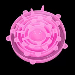 6 Pcs Silicone Cover Stretch Lids for Kitchen Microwave Food Covers Bowl Caps Elastic Silicone Lid Cap Universal Adaptable Lids