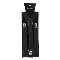 Solid Color Elastic Leather Suspenders Clip-on Buckle Men Straps Adjustable Elastic Y-Back Braces For Wedding Suit Accessories