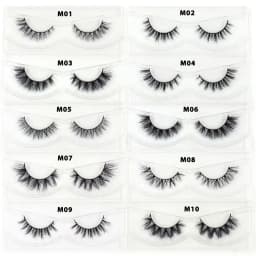 30 Pairs/Pack Eyelashes 3D Mink Lashes With Tray No Box Hand Made Full Strip Lashes Mink False Eyelashes Makeup eyelashes Fluffy