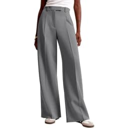 Aoaiiys Solid Suit Pants Women Simple Classic Straight Wide Leg Pants Office Lady High Waisted Trousers Spring Summer 2026 New