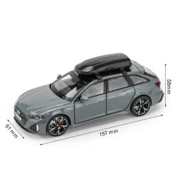 1/32 Audi RS6 Toy Car Model with Sound Light Doors Opened Alloy Diecast Model Vehicle Collection Toy for Boy Adult Festival Gift