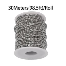 2mm/3mm Stainless Steel Box Chain Square Rolo Cable Wheat Chain For Diy Necklace Braclet Jewelry Making