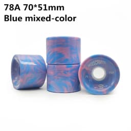 4pcs 70mm 51mm 80 duro Longboard Wheel for 70mm Skateboard Tire 80A Durable Elastic PU Ruedas for Road Street Skate Board Rodas