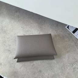 Customized name card holder for ladies, genuine leather, double-fold card holder with palmprint snap fastener, card case, wallet