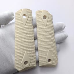 1Pair 1911 Grips Lmitation Ivory Handle Patch Custom Non-slip Scales Patches For CNC 1911 Handle Grips