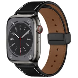 Magnetic Buckle strap for Apple Watch band 44mm 45mm 49mm 40mm 41mm 38mm 45 mm Leather Bracelet iWatch Series ultra 3 5 6 se 7 8